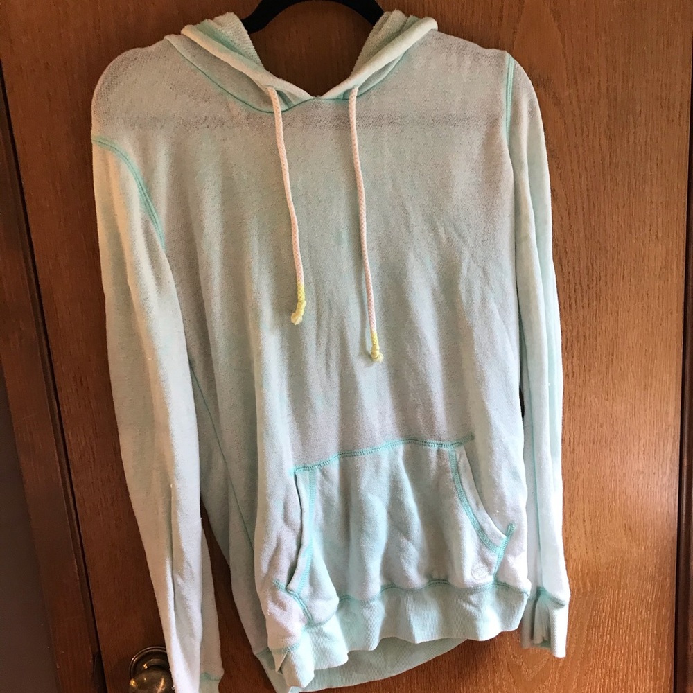 Lightweight soft blue jacket.